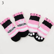 4Pcs Warm Puppy Dog Shoes